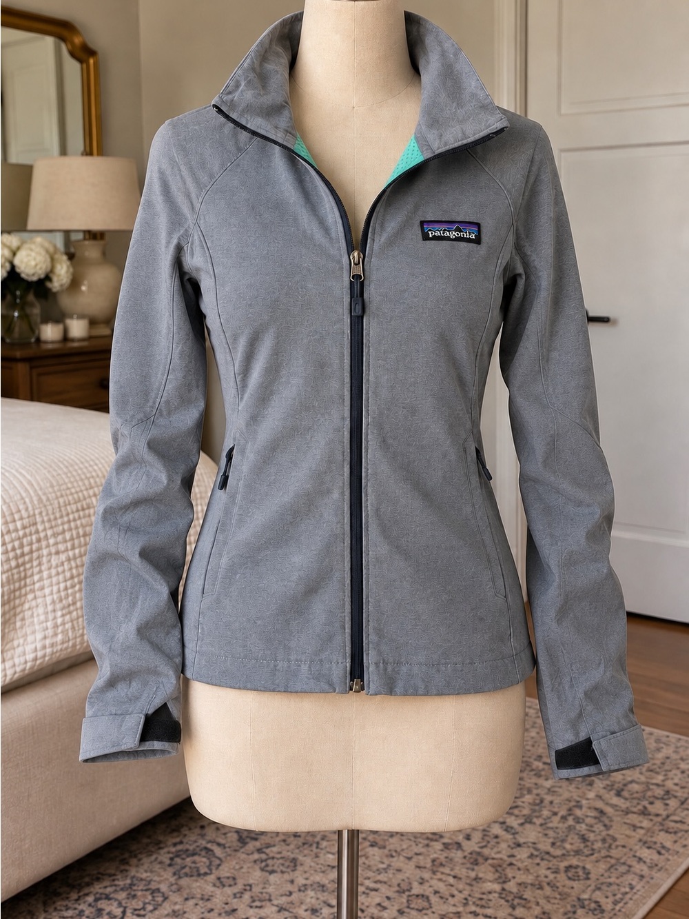 Patagonia Adze Polartec Windbloc Softshell Jacket Steel Blue S BRAND NWOT/unworn